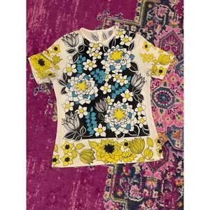 70s Lotus Flower Tunic Top